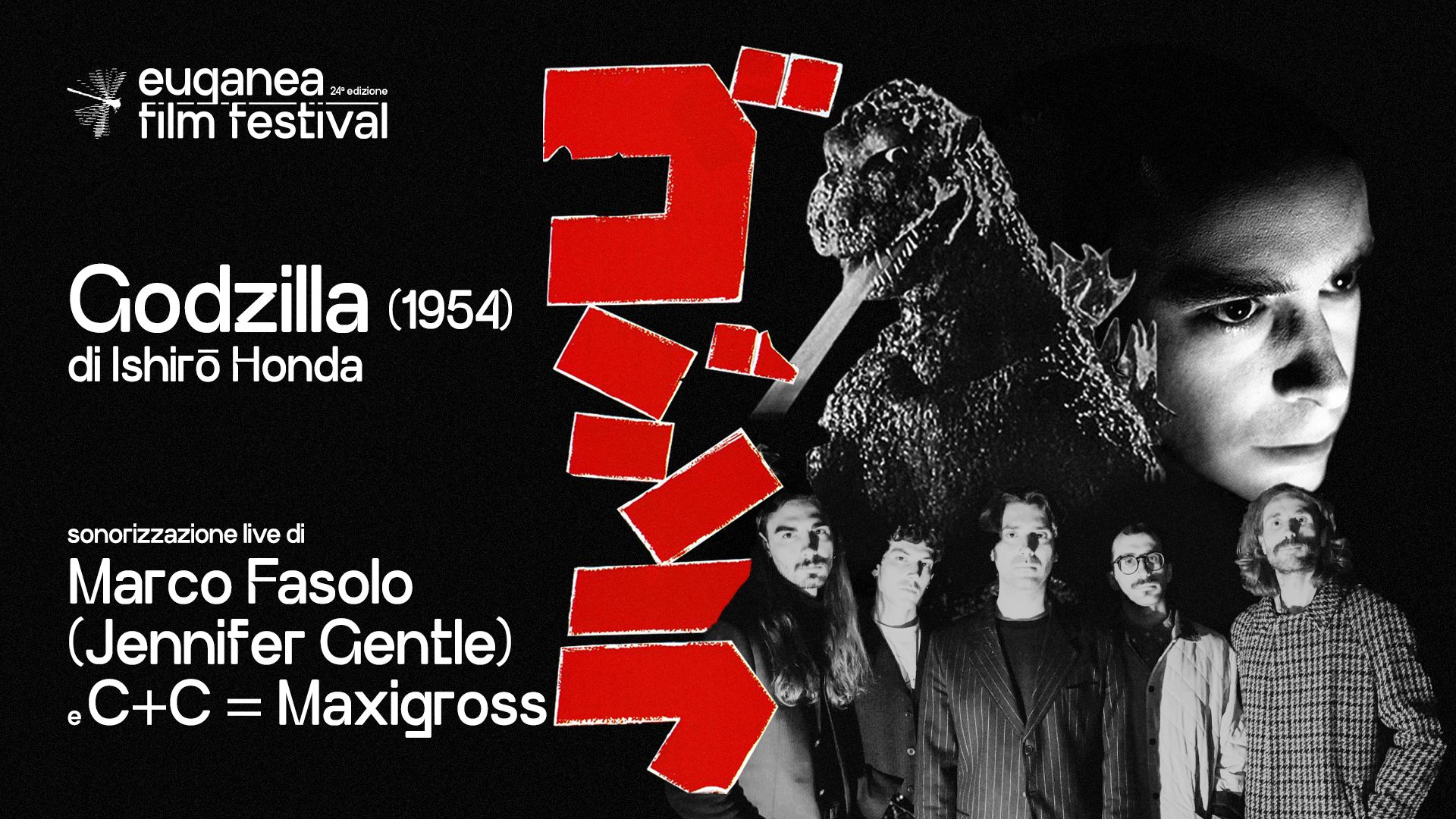 GODZILLA - live soundtrack by Marco Fasolo and C+C=Maxigross